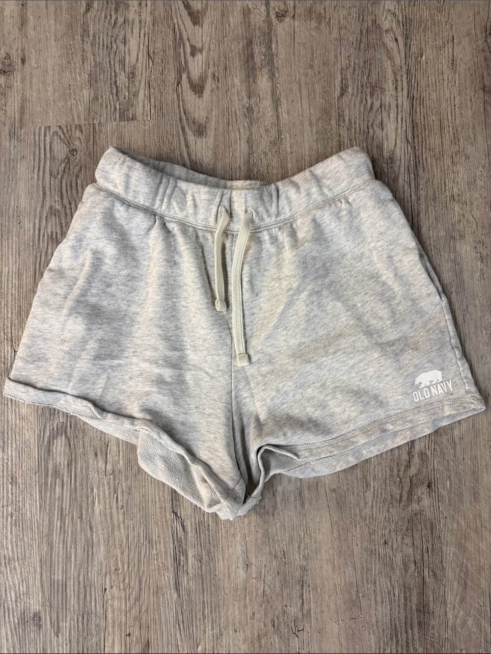 Old Navy Heather Gray Athletic Drawstring Shorts